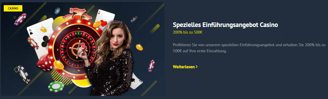 Yonibet Bewertung f&uuml;r angebotene Promos