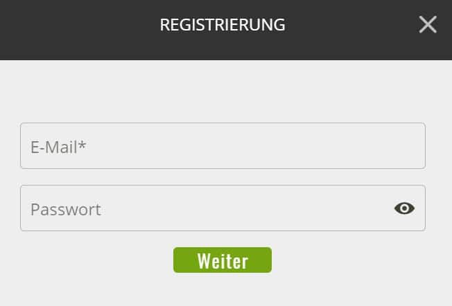 Registrierung auf der Seite mit dem Suprabets Bonus Code