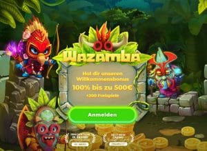 Wazamba Promo Code WAZAMAX 2025: bis zu 500€ Bonus