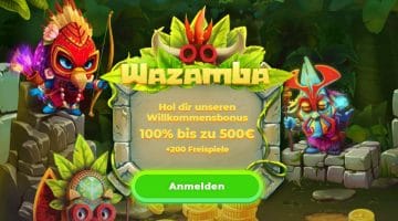 Wazamba Promo Code WAZAMAX 2022: bis zu 500€ Bonus